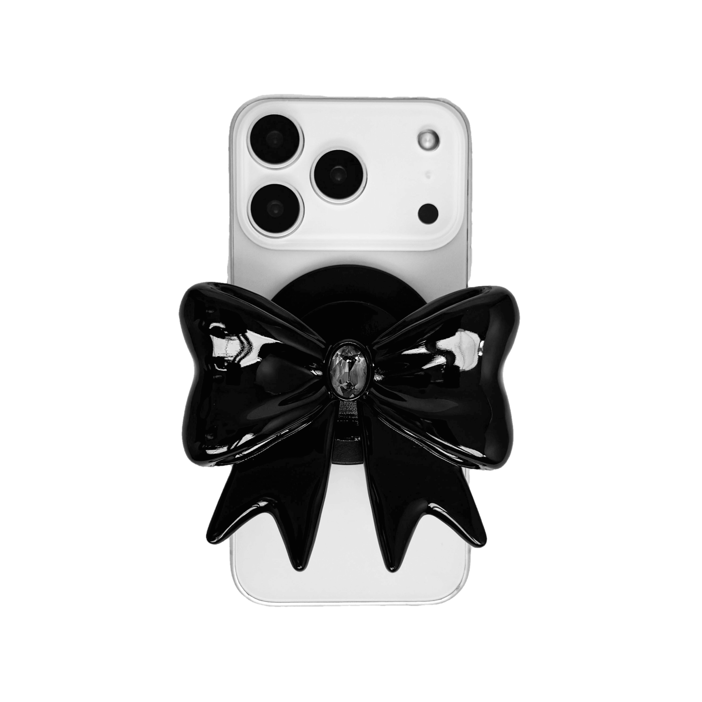 iphone grip, gem, bow, pink, purple, black, white, xtended identity, 3D printing