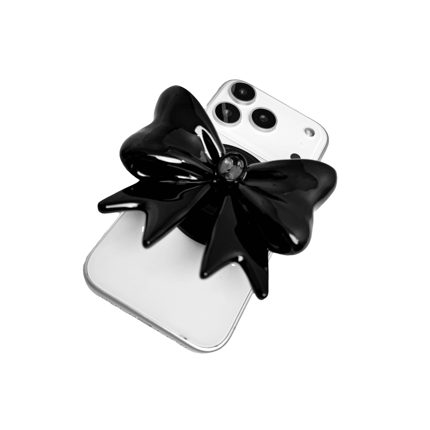 iphone grip, gem, bow, pink, purple, black, white, xtended identity, 3D printing