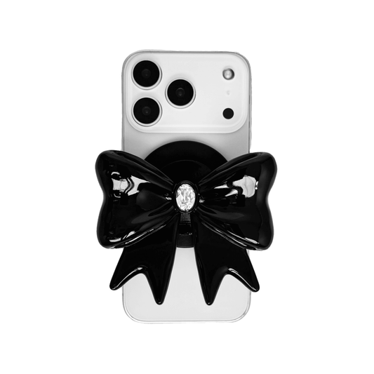 iphone grip, gem, bow, pink, black, white, xtended identity, 3D printing