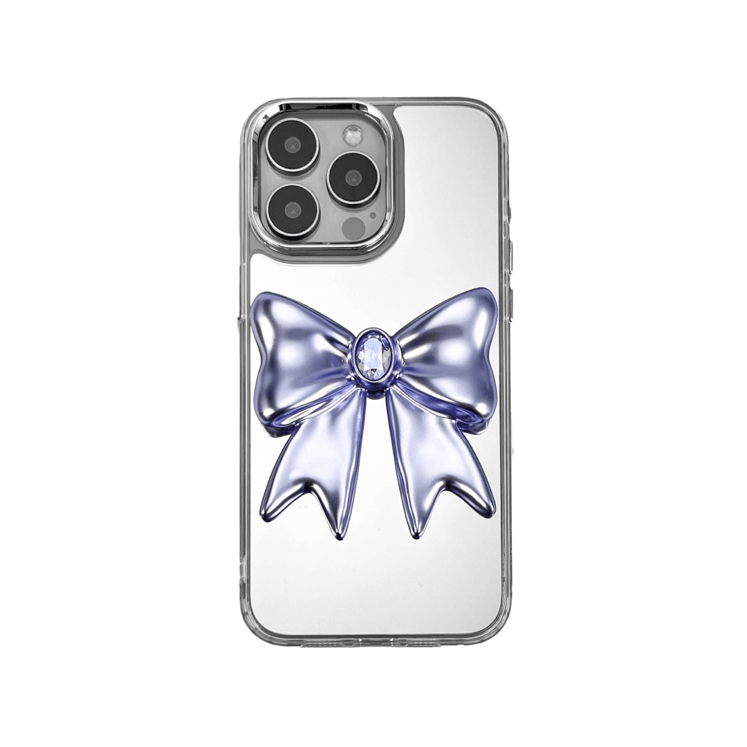 iphone case, gem, bow, pink, purple, xtended identity