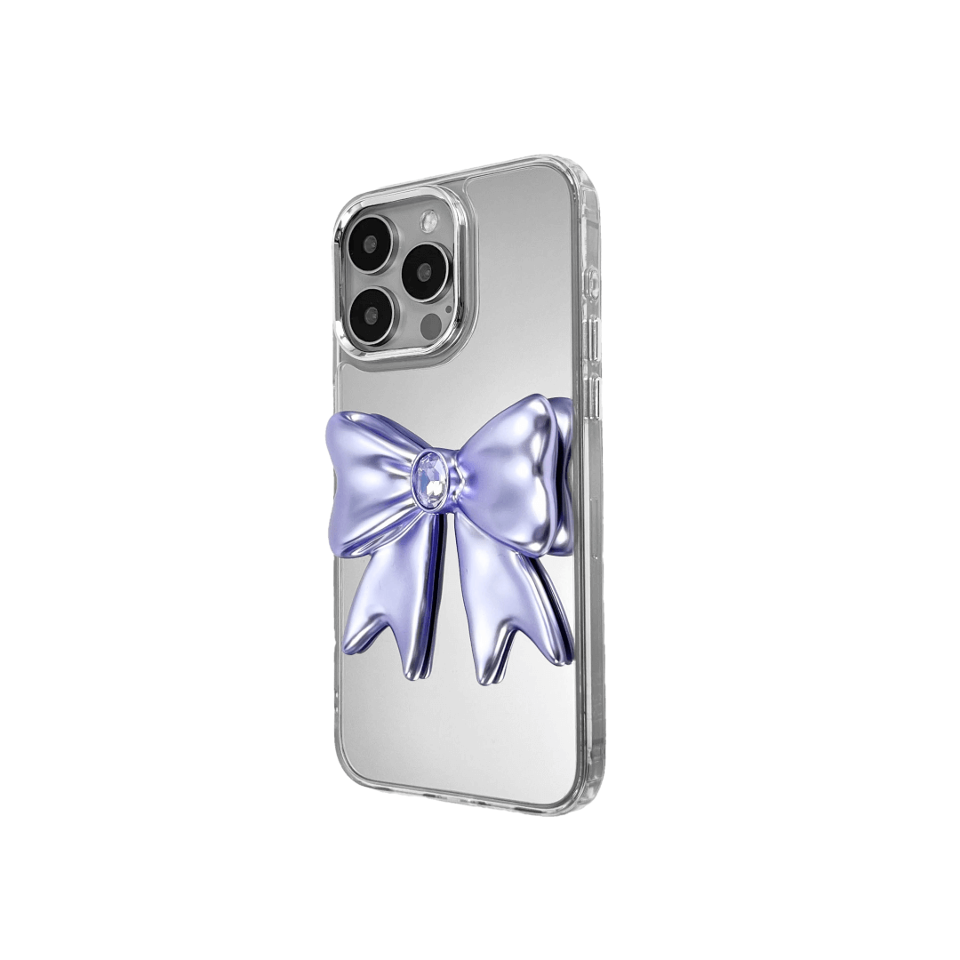 iphone case, gem, bow, pink, purple, xtended identity