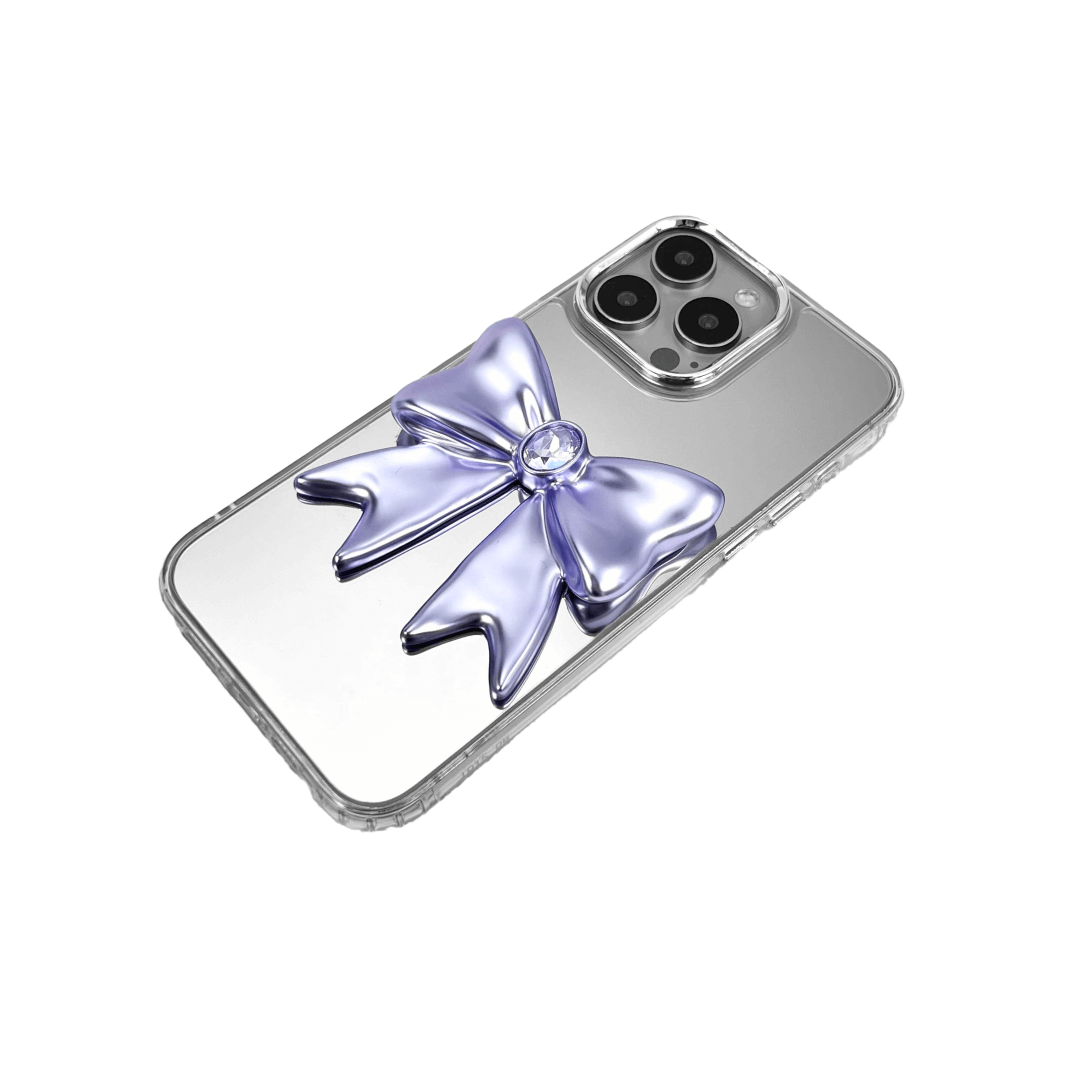 iphone case, gem, bow, pink, purple, xtended identity