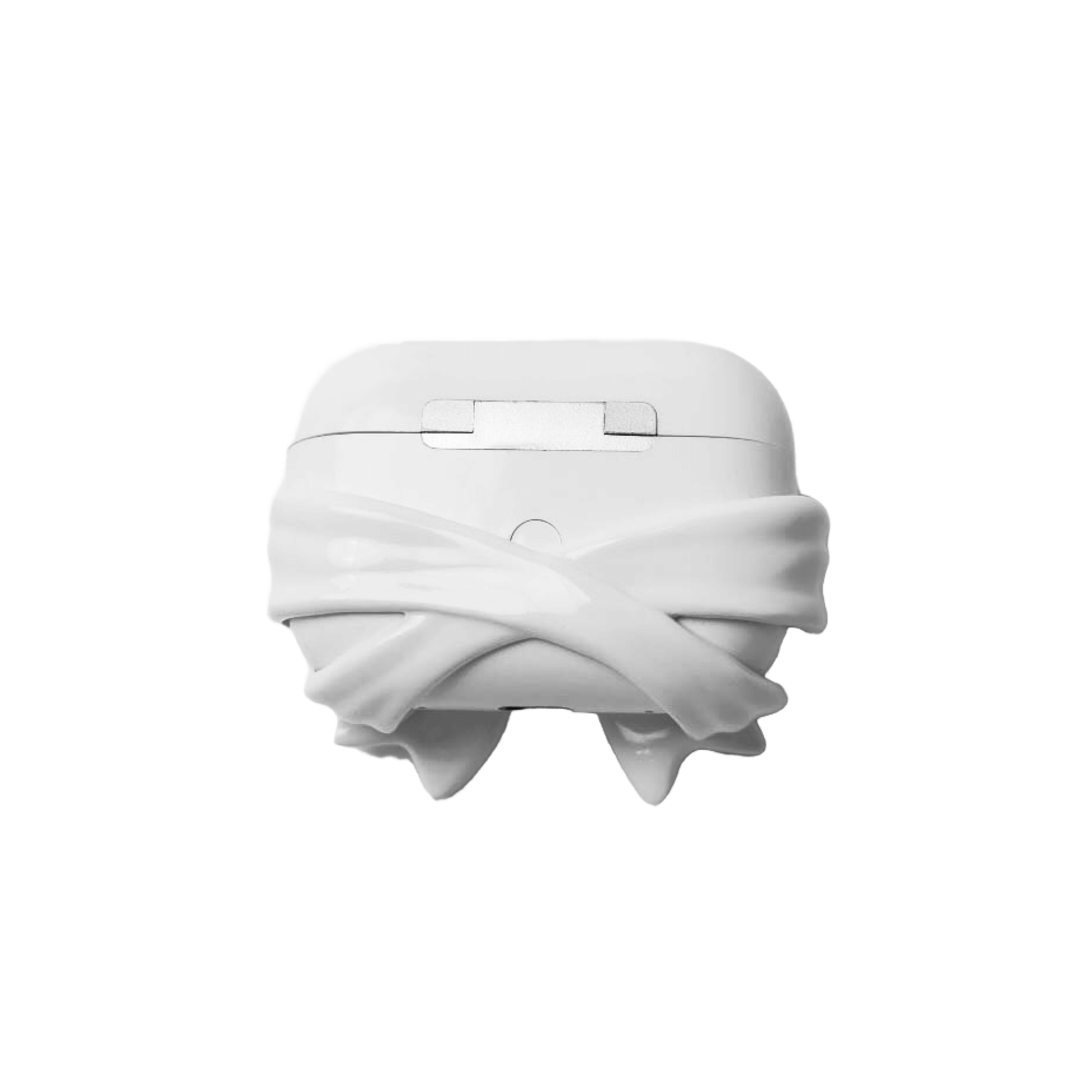 airpods cover, gem, bow, black, white, xtended identity