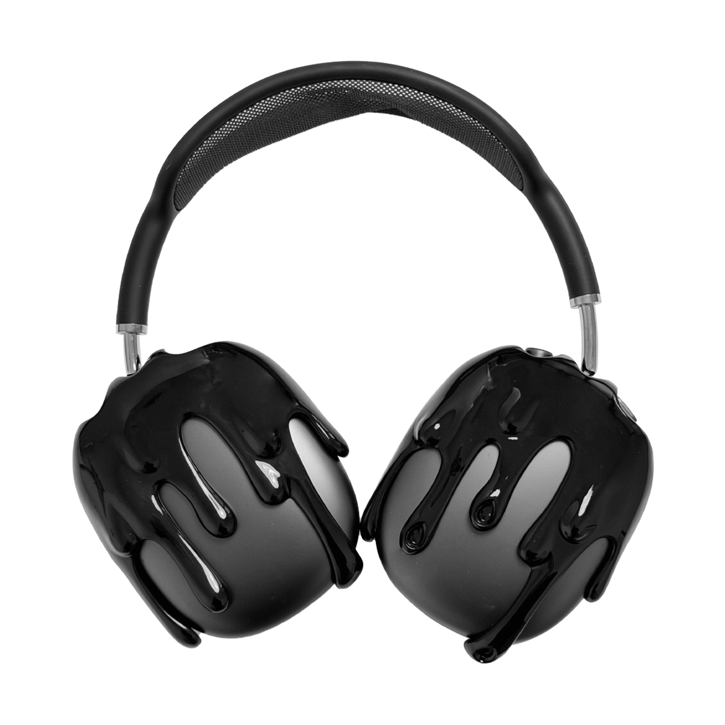 airpods cover, airpods max cover, melted, silver, black, xtended identity