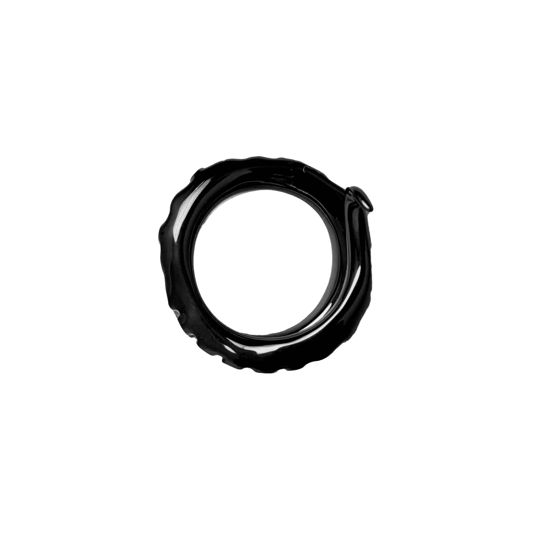 Octopus Ring — tentacle-shaped ring available in silver and black, featuring detailed suckers and a coiled design inspired by deep-sea creatures.