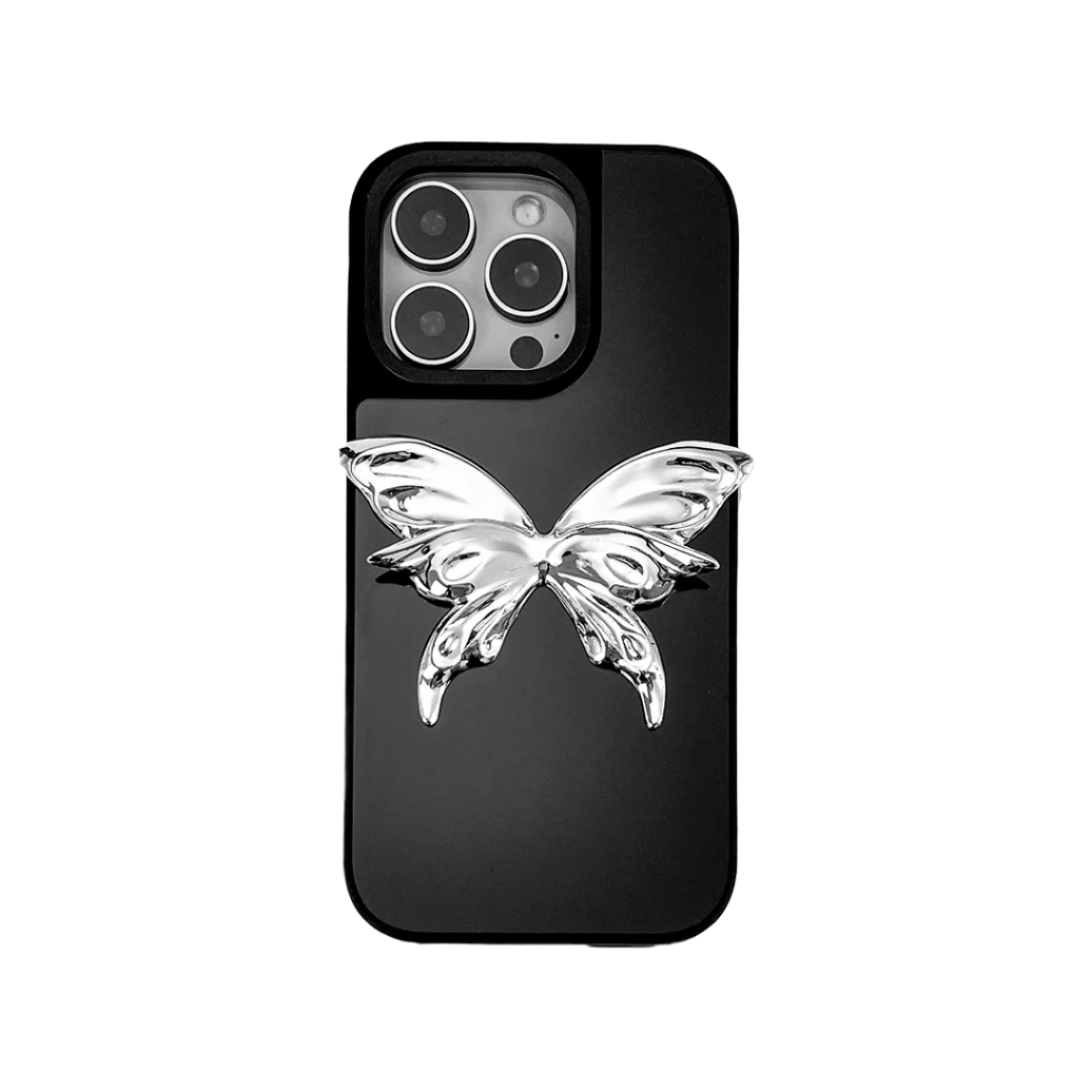iphone case, butterfly, silver, purple, black, xtended identity, 3D printing