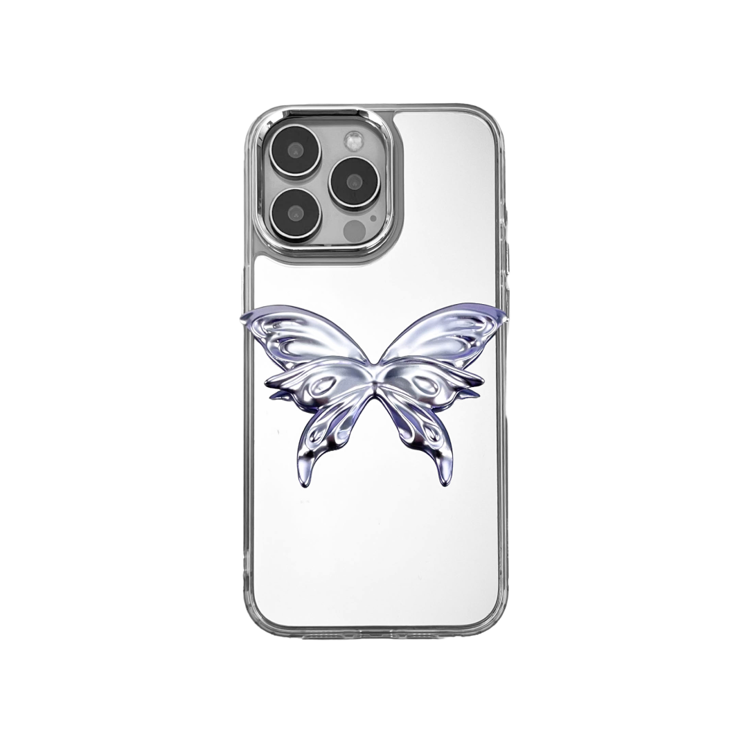 iphone case, butterfly, silver, purple, xtended identity, 3D printing