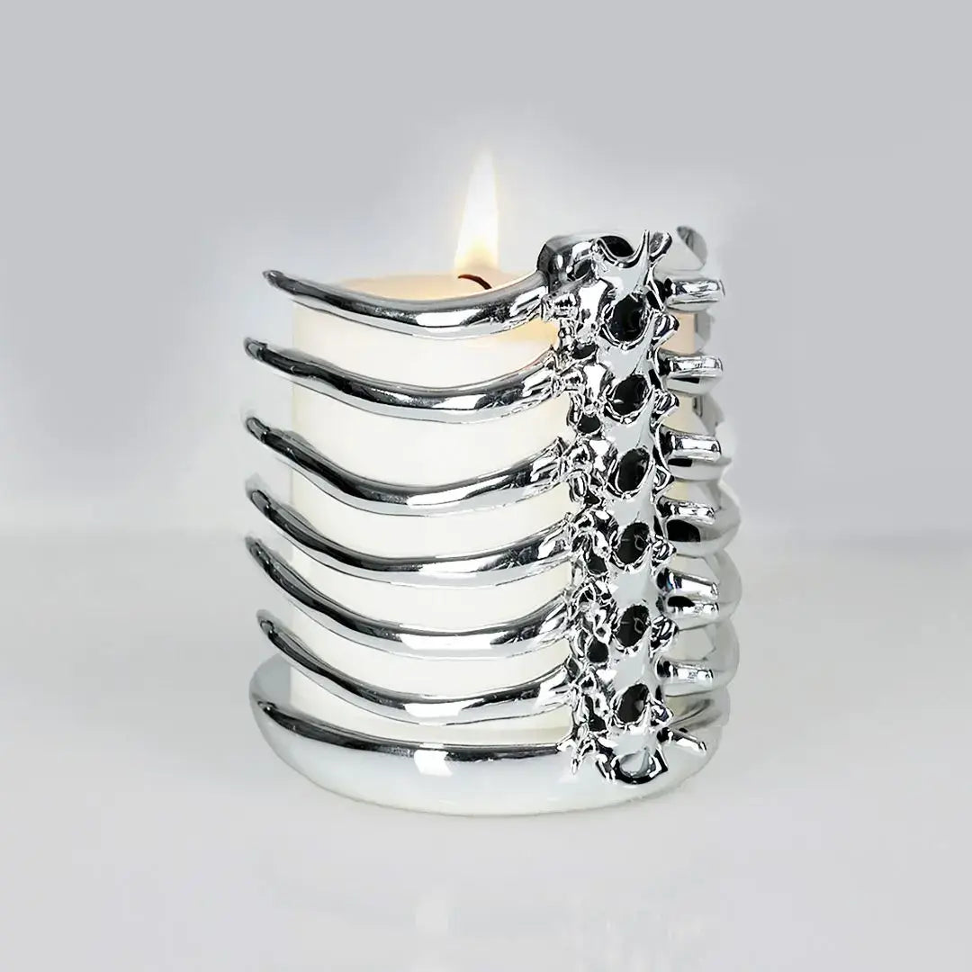 SKELETON CANDLE HOLDER