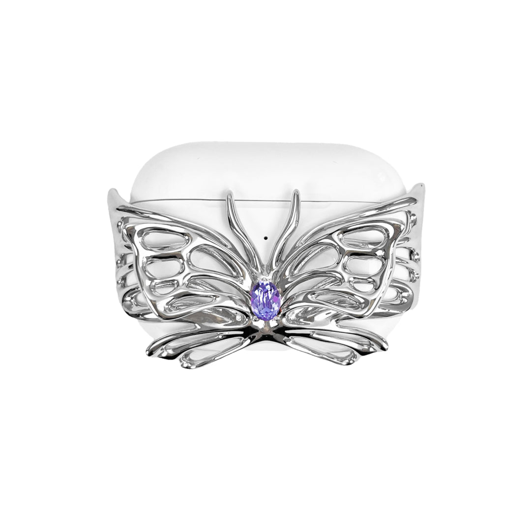 COUVERTURE GEM BUTTERFLY pour AIRPODS 
