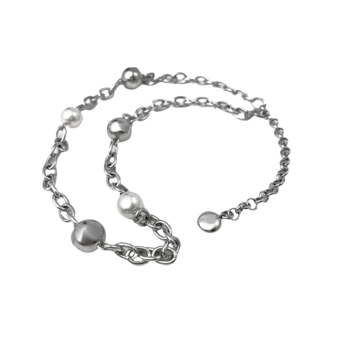 necklace, ball, silver, xtended identity