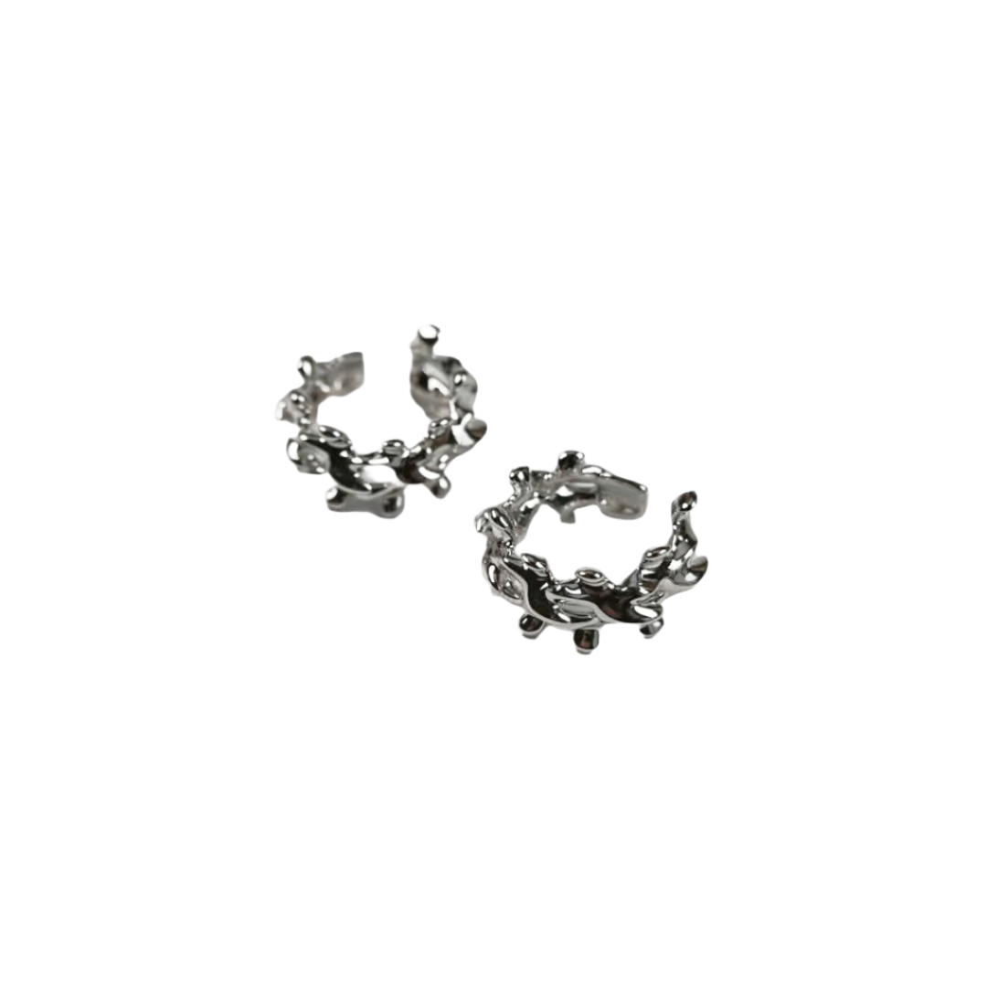 ear cuff, bone, silver, white, xtended identity
