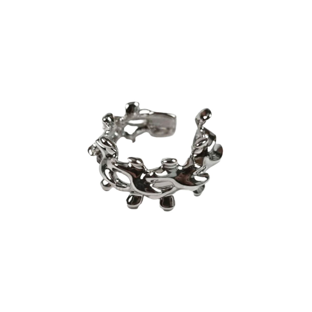 ear cuff, bone, silver, white, xtended identity
