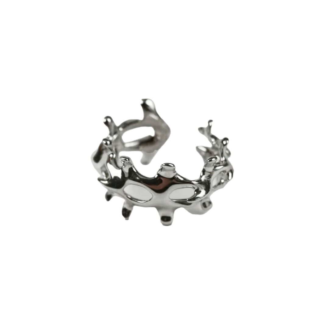 ring, bone, silver, white, xtended identity