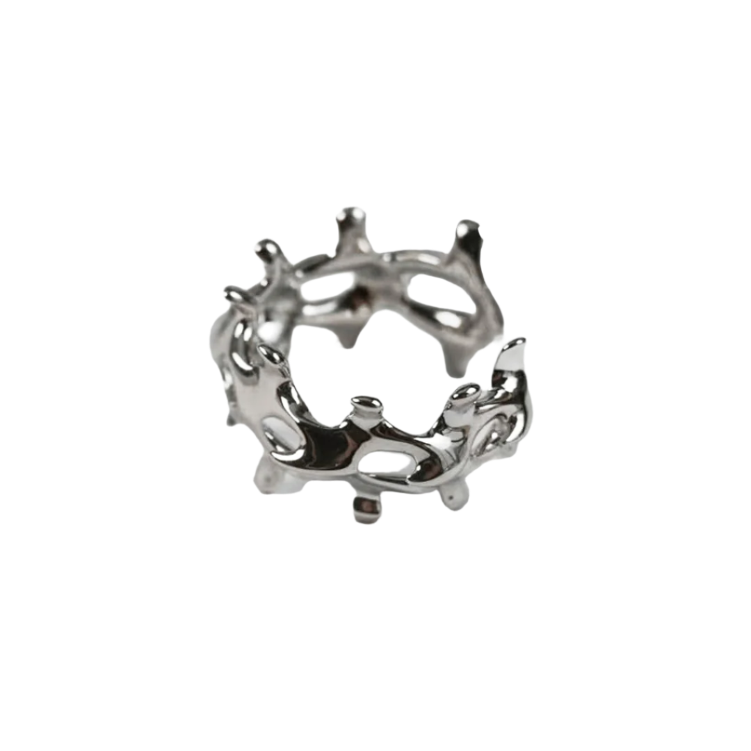 ring, bone, silver, white, xtended identity