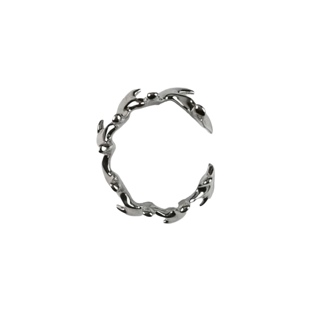 ring, bone, silver, white, xtended identity