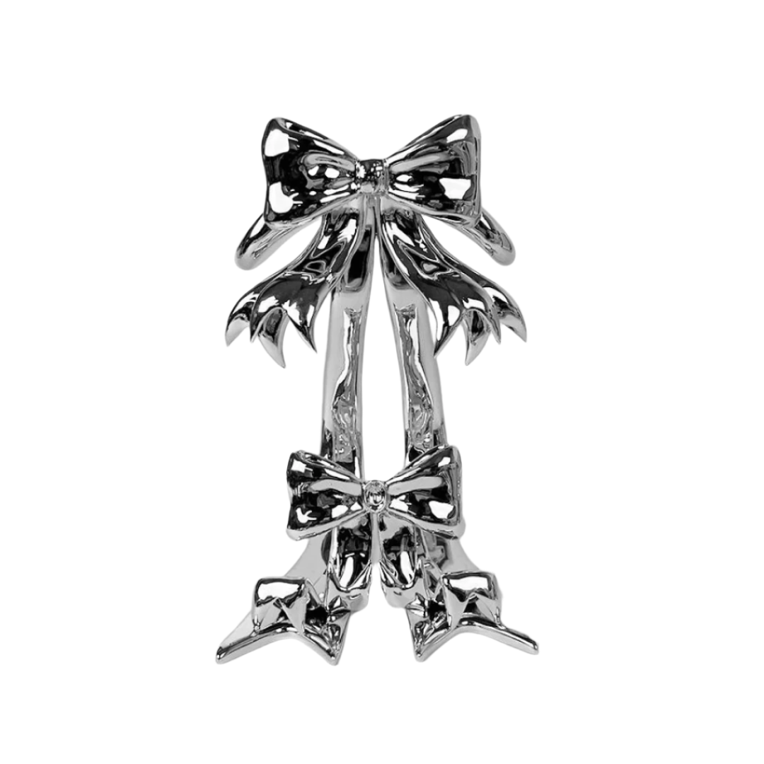 airpods max stand, bow, silver, xtended identity