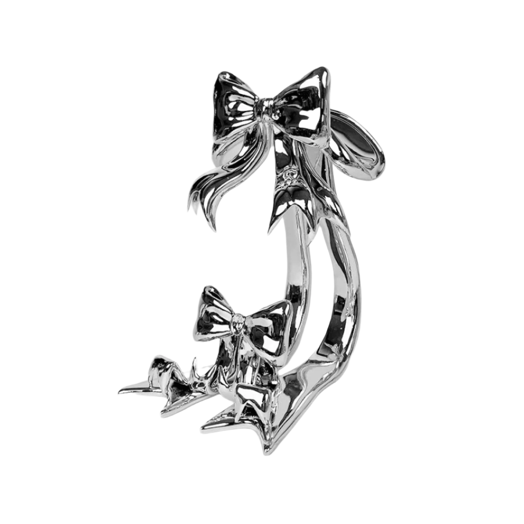 airpods max stand, bow, silver, xtended identity