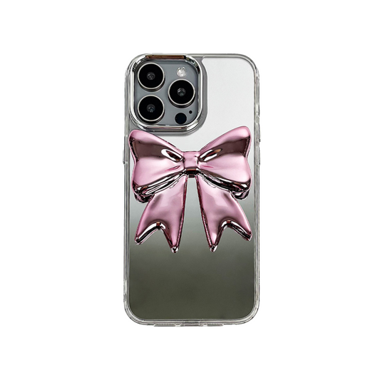 iphone case, bow, pink, silver, xtended identity