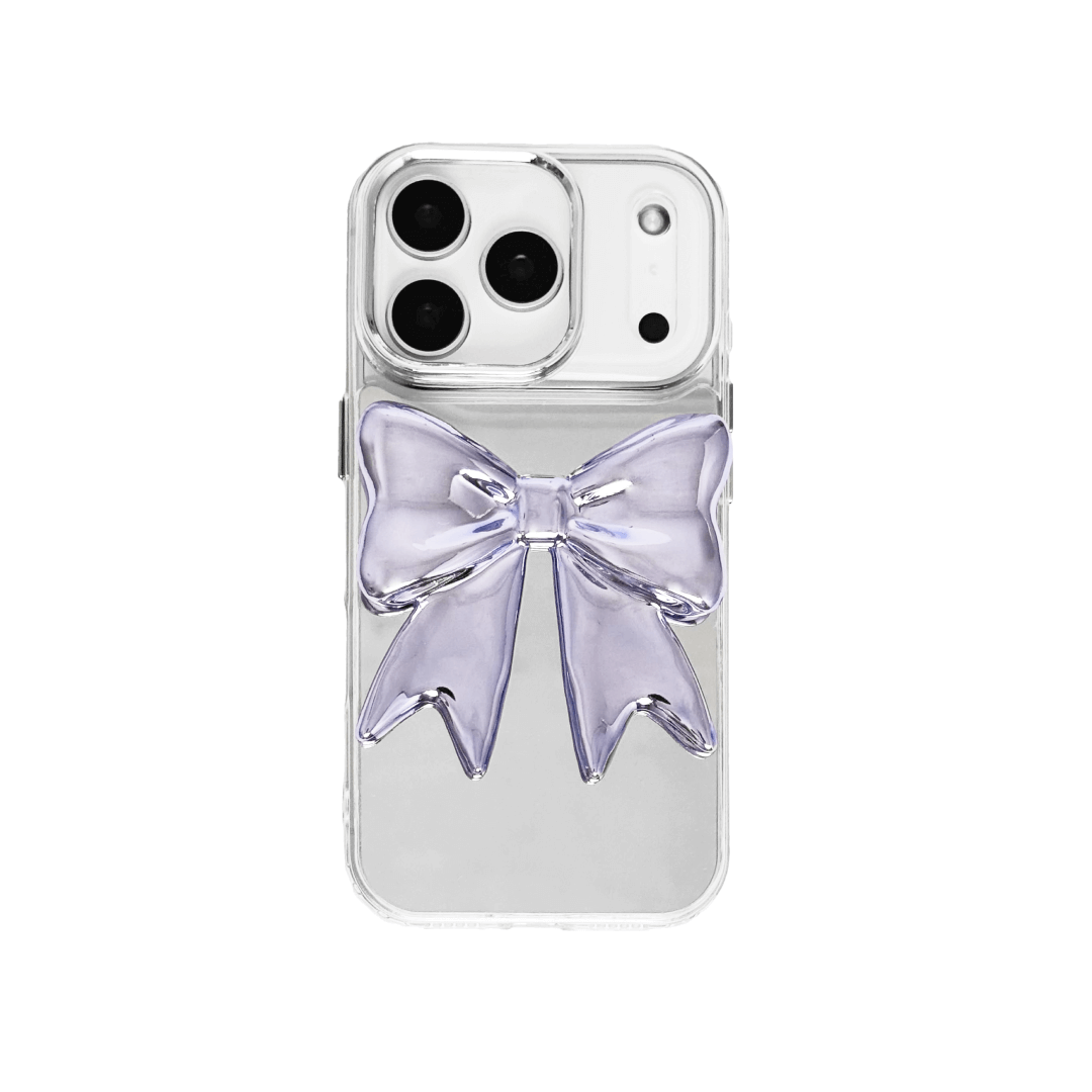 iphone case, bow, purple, silver, xtended identity