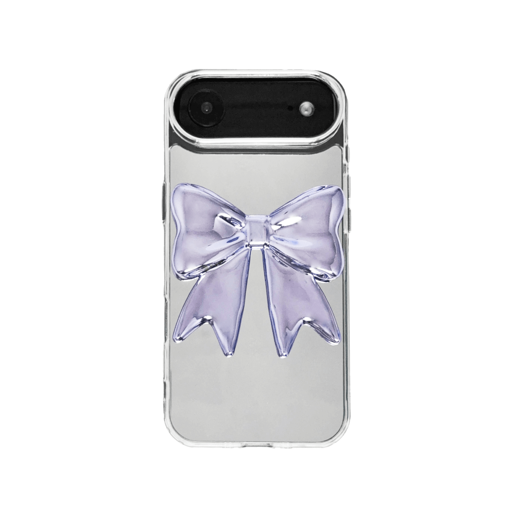 iphone case, bow, purple, silver, xtended identity