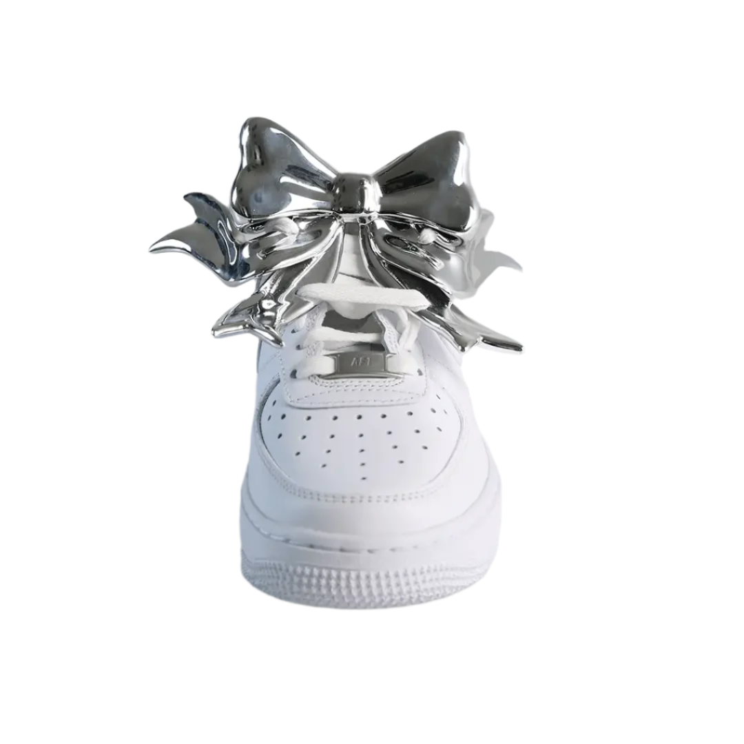 shoe accessory, bow, silver, pink, xtended identity, 3D printing