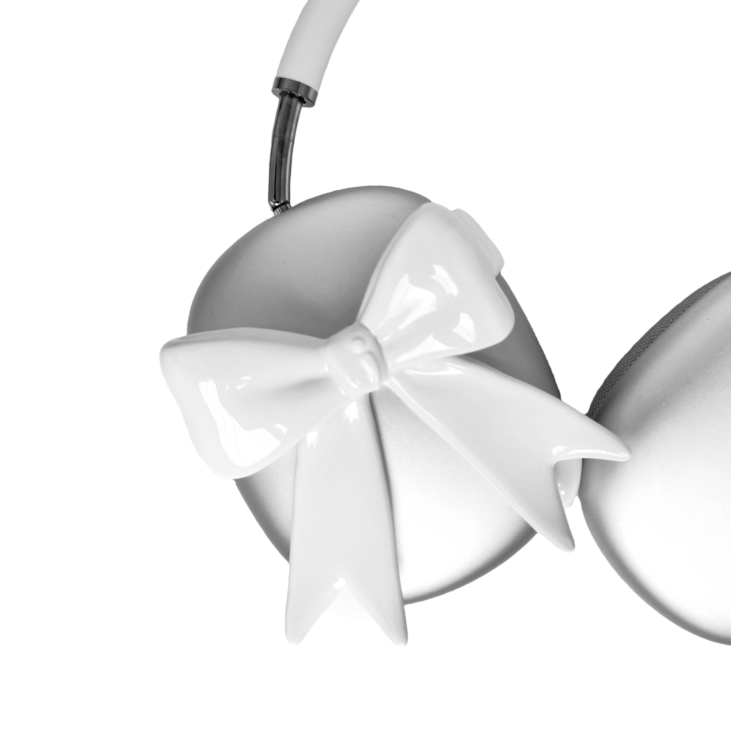 airpods cover, airpods max cover, bow, silver, pink, black, white, xtended identity