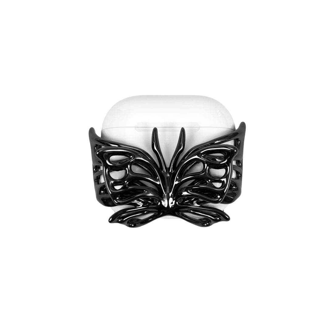 airpods cover, butterfly, sliver, gold, black, xtended identity