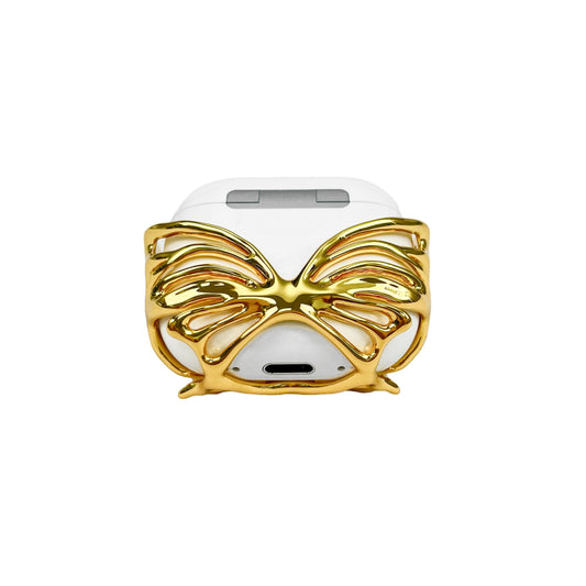 airpods cover, butterfly, sliver, gold, xtended identity