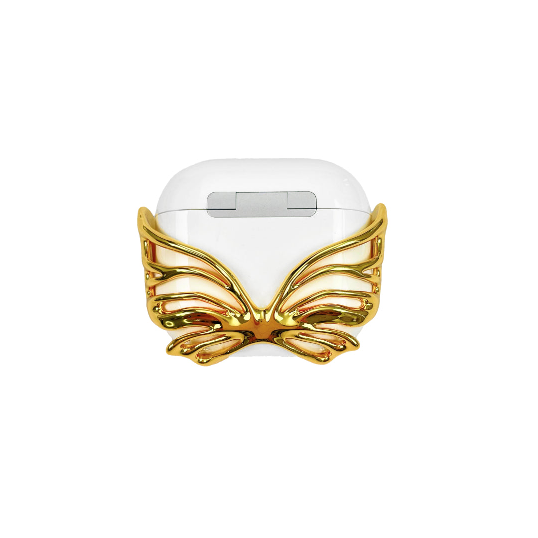 airpods cover, butterfly, sliver, gold, xtended identity