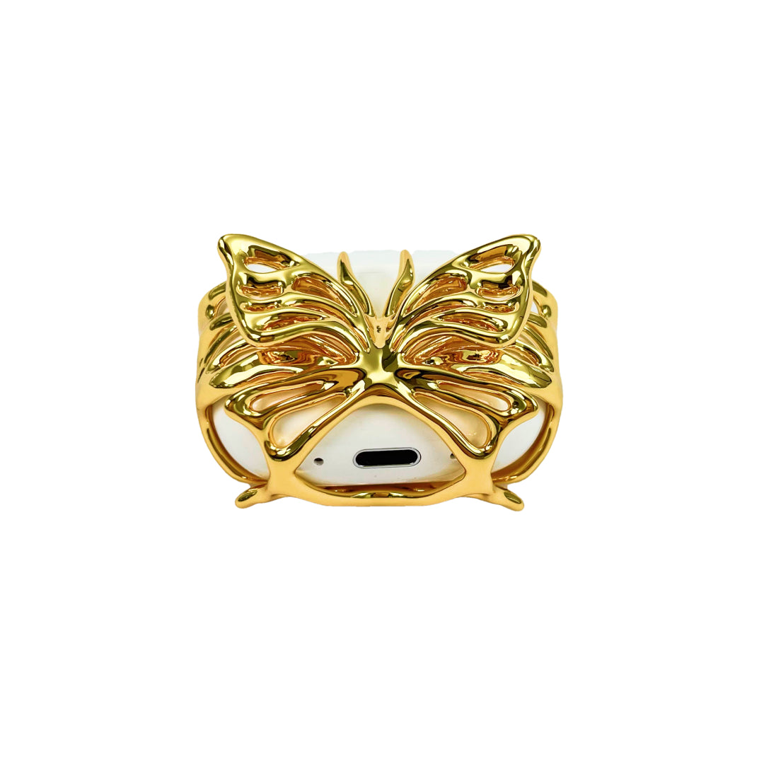 airpods cover, butterfly, sliver, gold, xtended identity