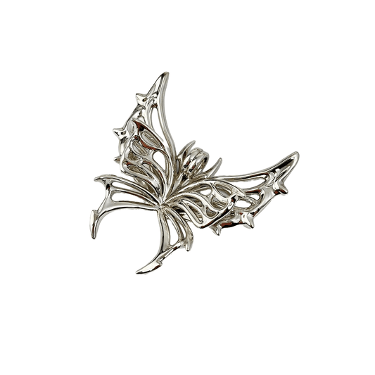 bag charm, butterfly, silver, xtended identity