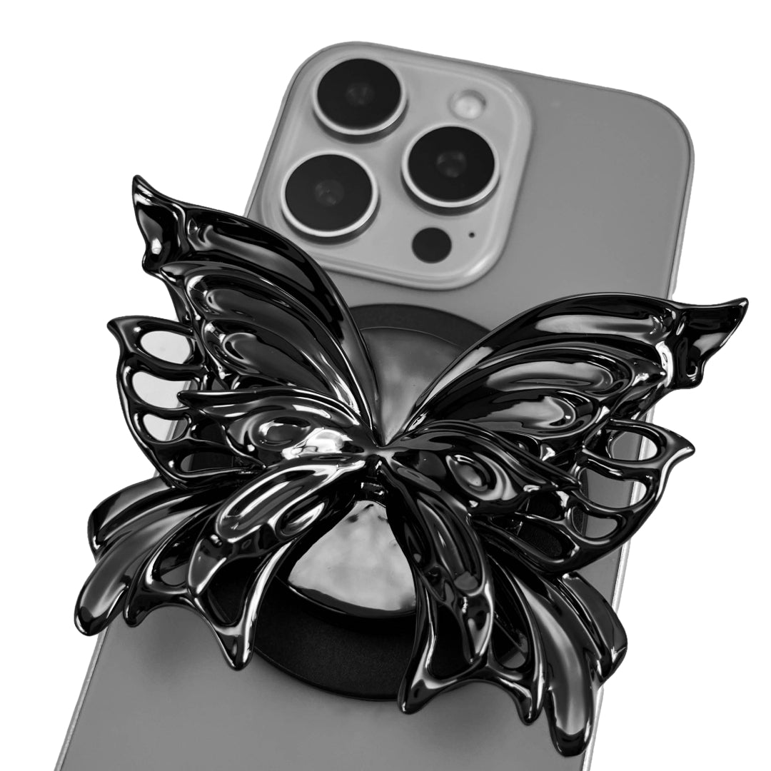 iphone grip, butterfly, silver, gold, black, xtended identity