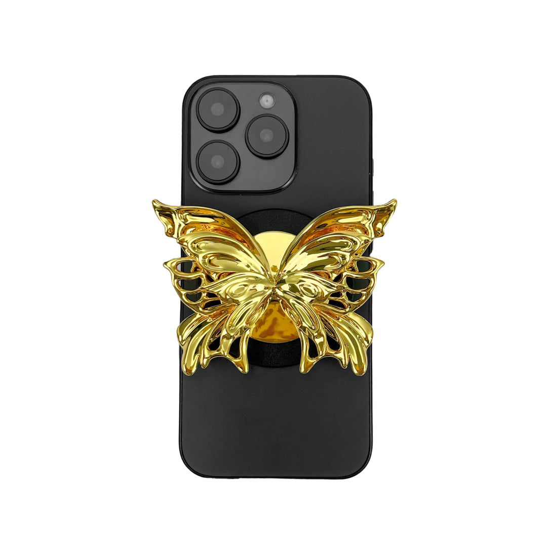 iphone grip, butterfly, silver, gold, black, xtended identity