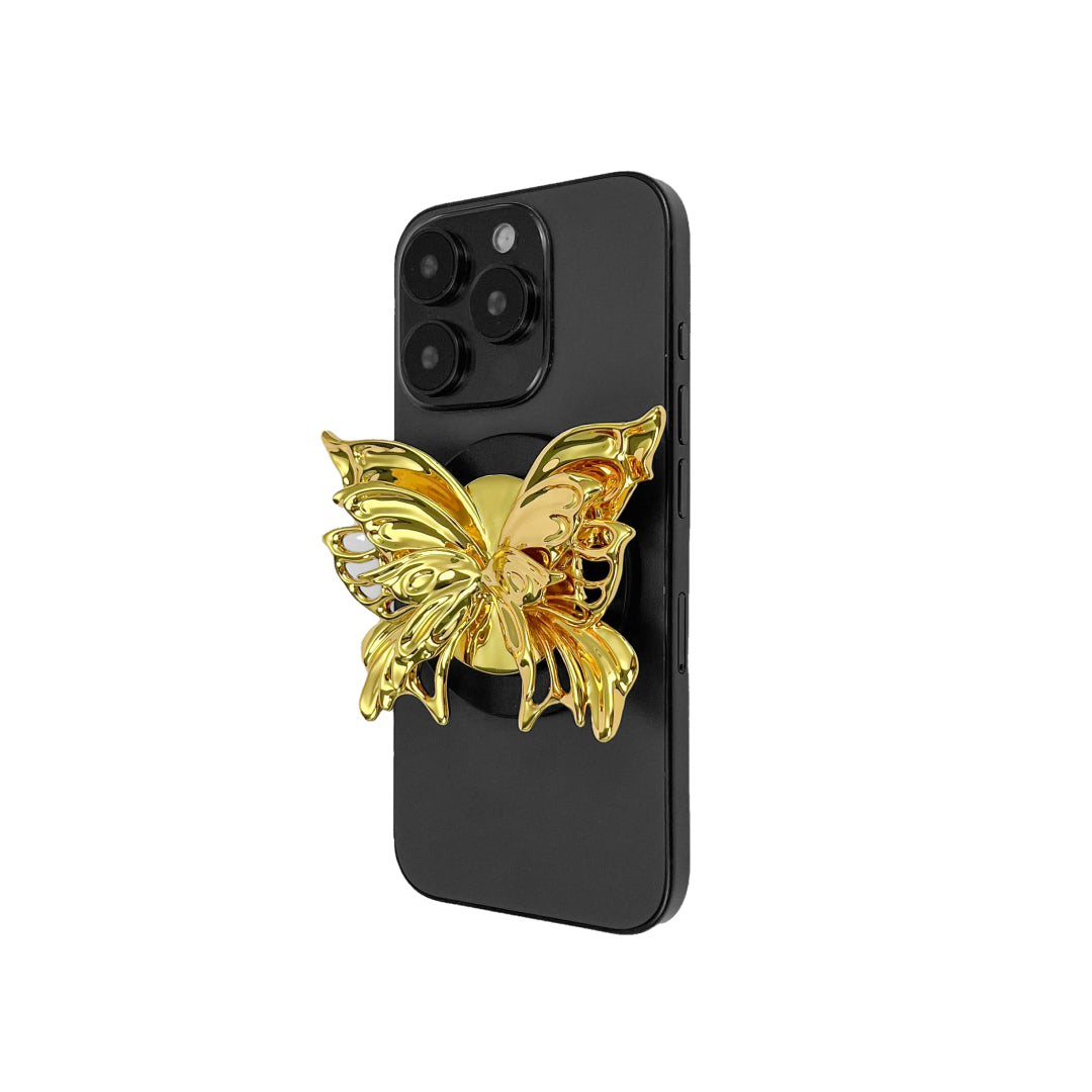 iphone grip, butterfly, silver, gold, black, xtended identity