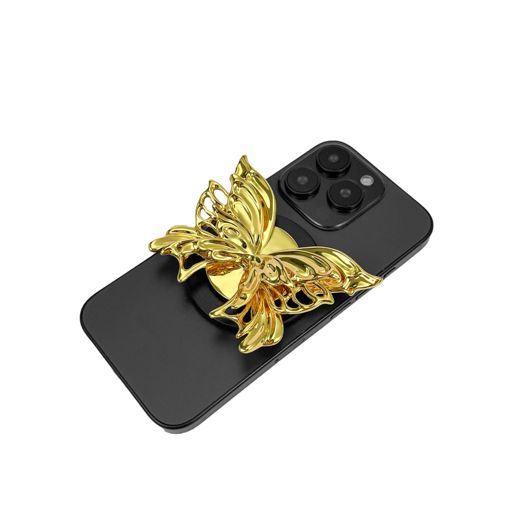 iphone grip, butterfly, silver, gold, black, xtended identity
