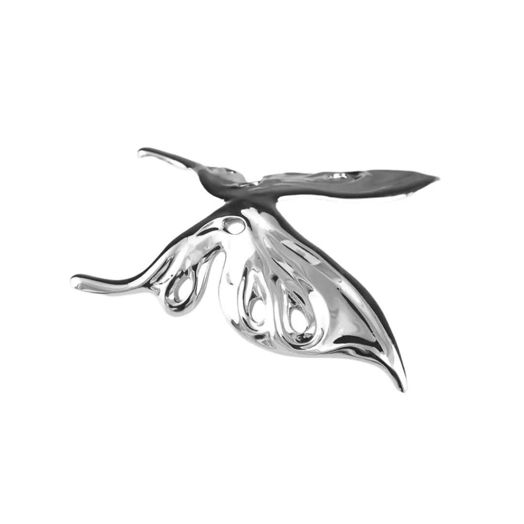 shoe accessory, jewelry, butterfly, silver, xtended identity