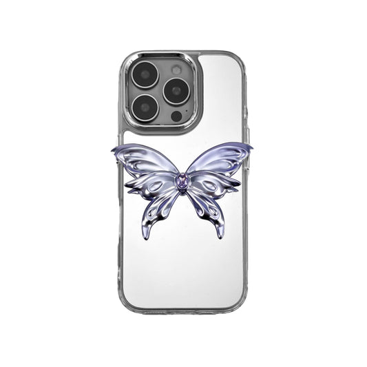 Purple Small Butterfly Mirror iPhone Case Limited
