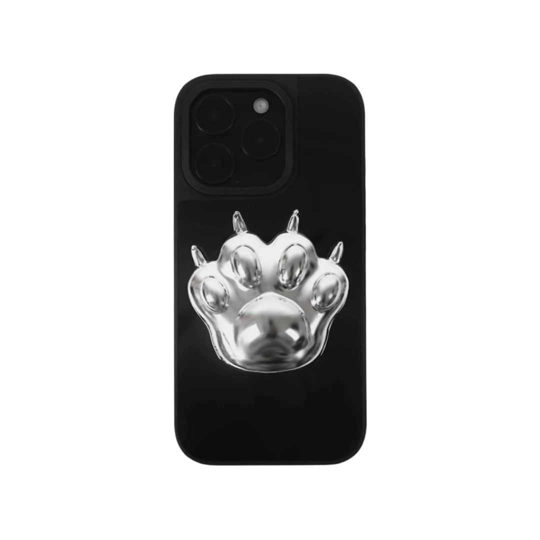 iphone case, cat, paw, silver, black, xtended identity