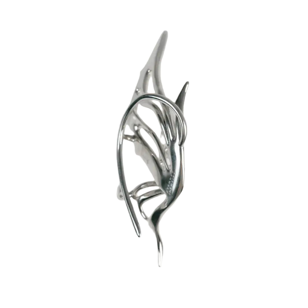 ear cuffs, celeste wing, silver, xtended identity