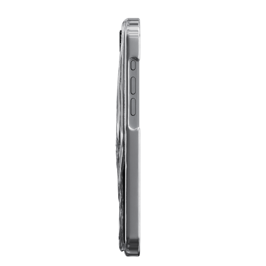 iphone case, flutter, silver, xtended identity