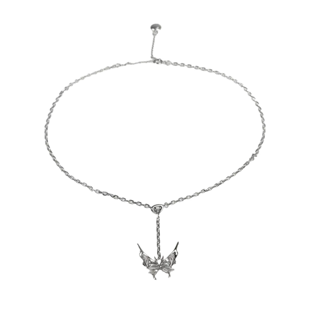necklace, flutter, silver, xtended identity