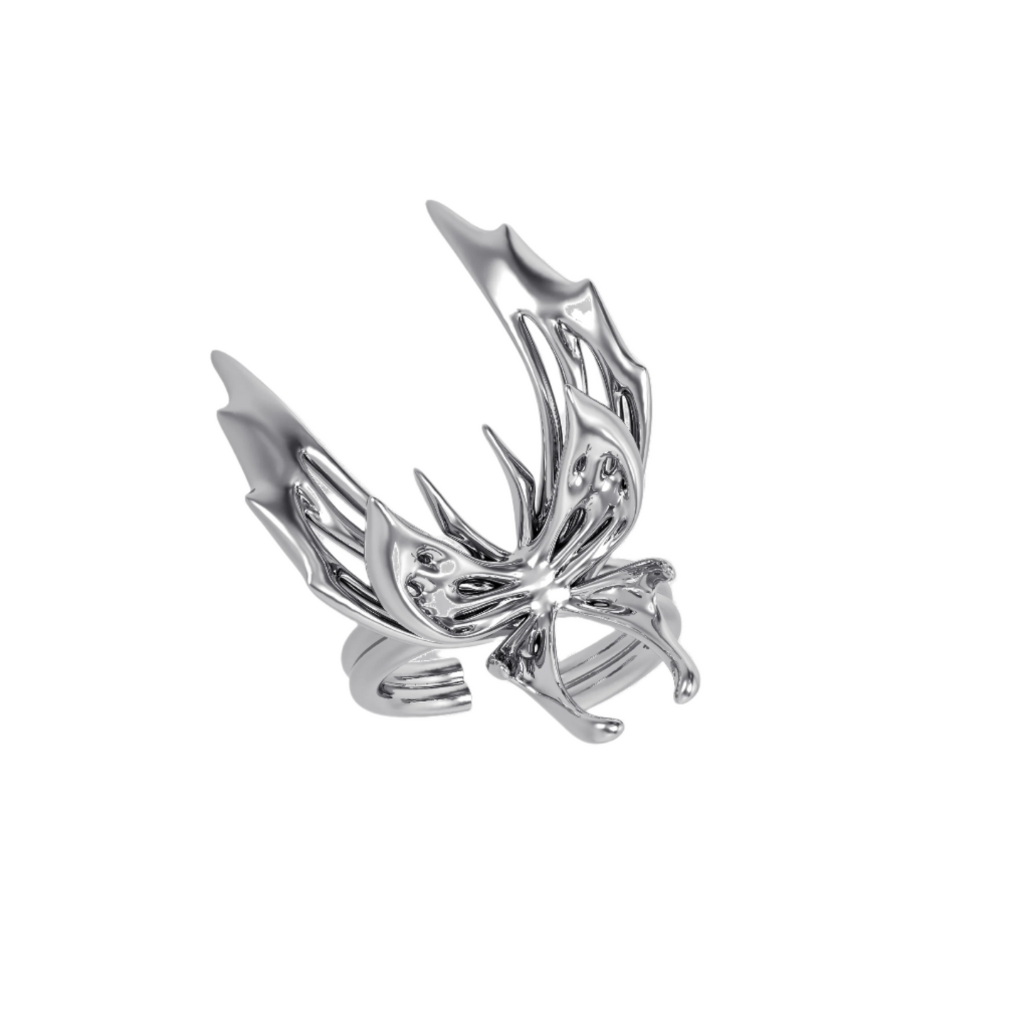 ring, flutter, silver, xtended identity