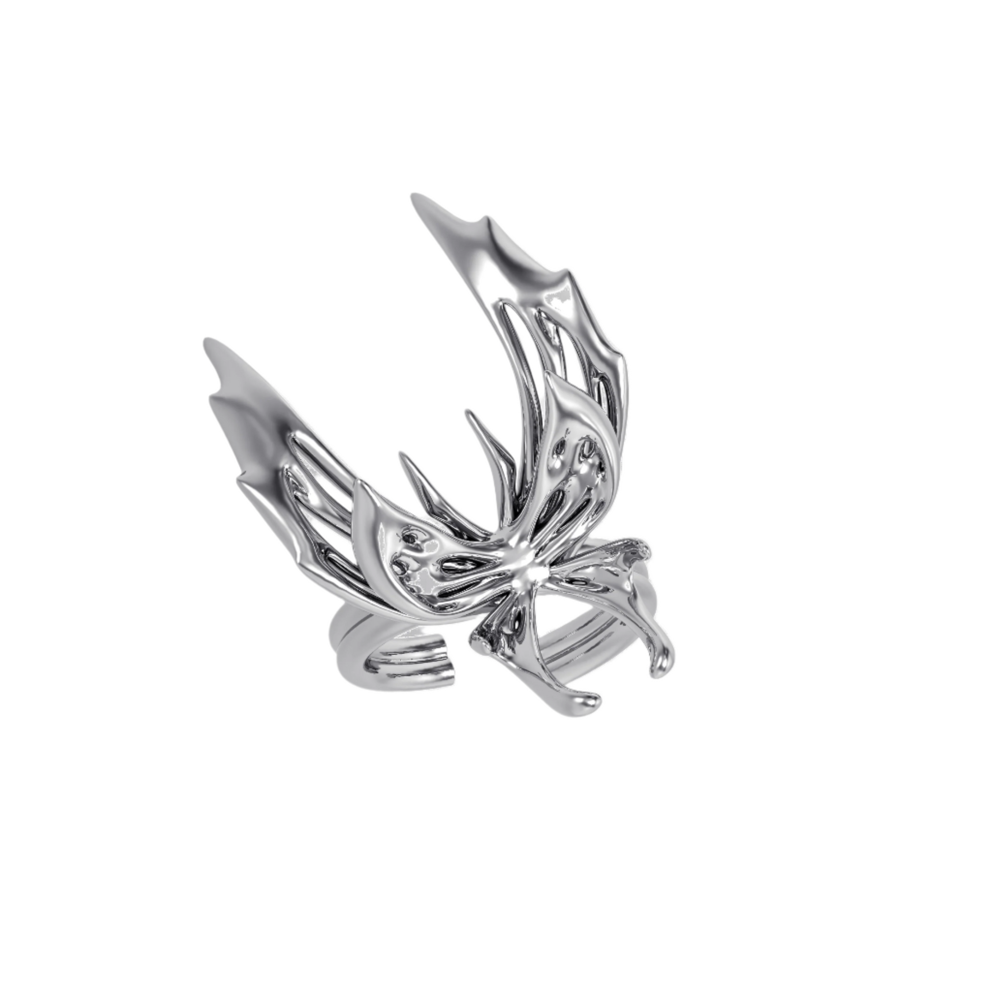 ring, flutter, silver, xtended identity