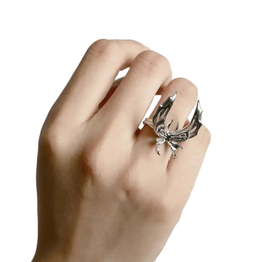 ring, flutter, silver, xtended identity