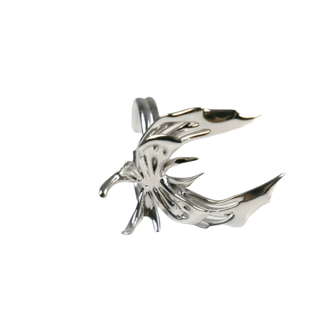 ring, flutter, silver, xtended identity