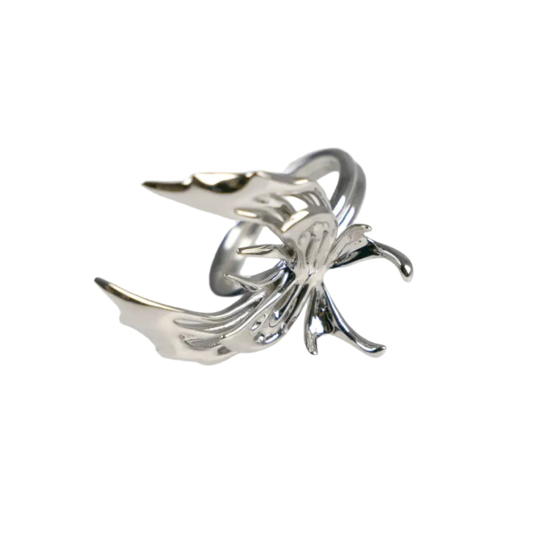 ring, flutter, silver, xtended identity