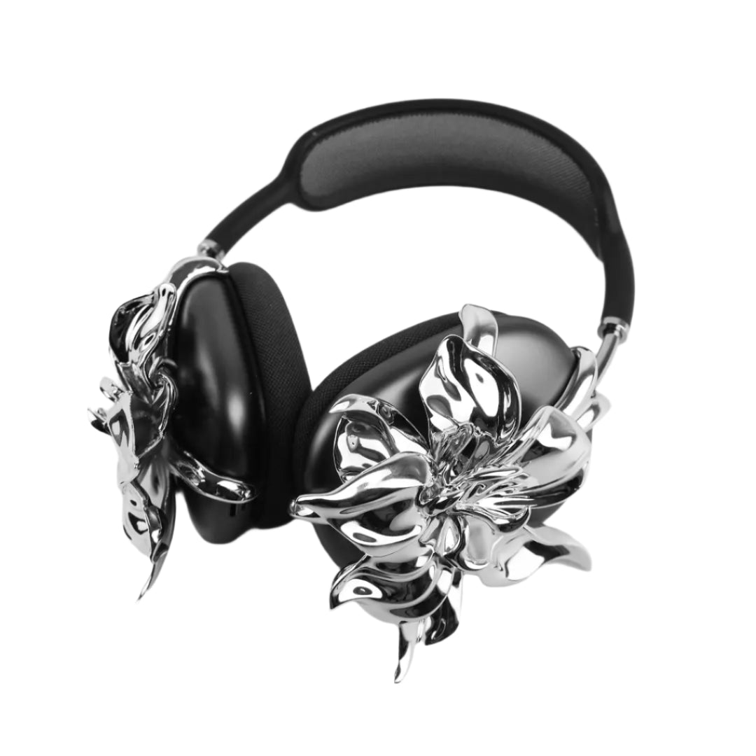 airpods cover, airpods max cover, gardenia, silver, xtended identity
