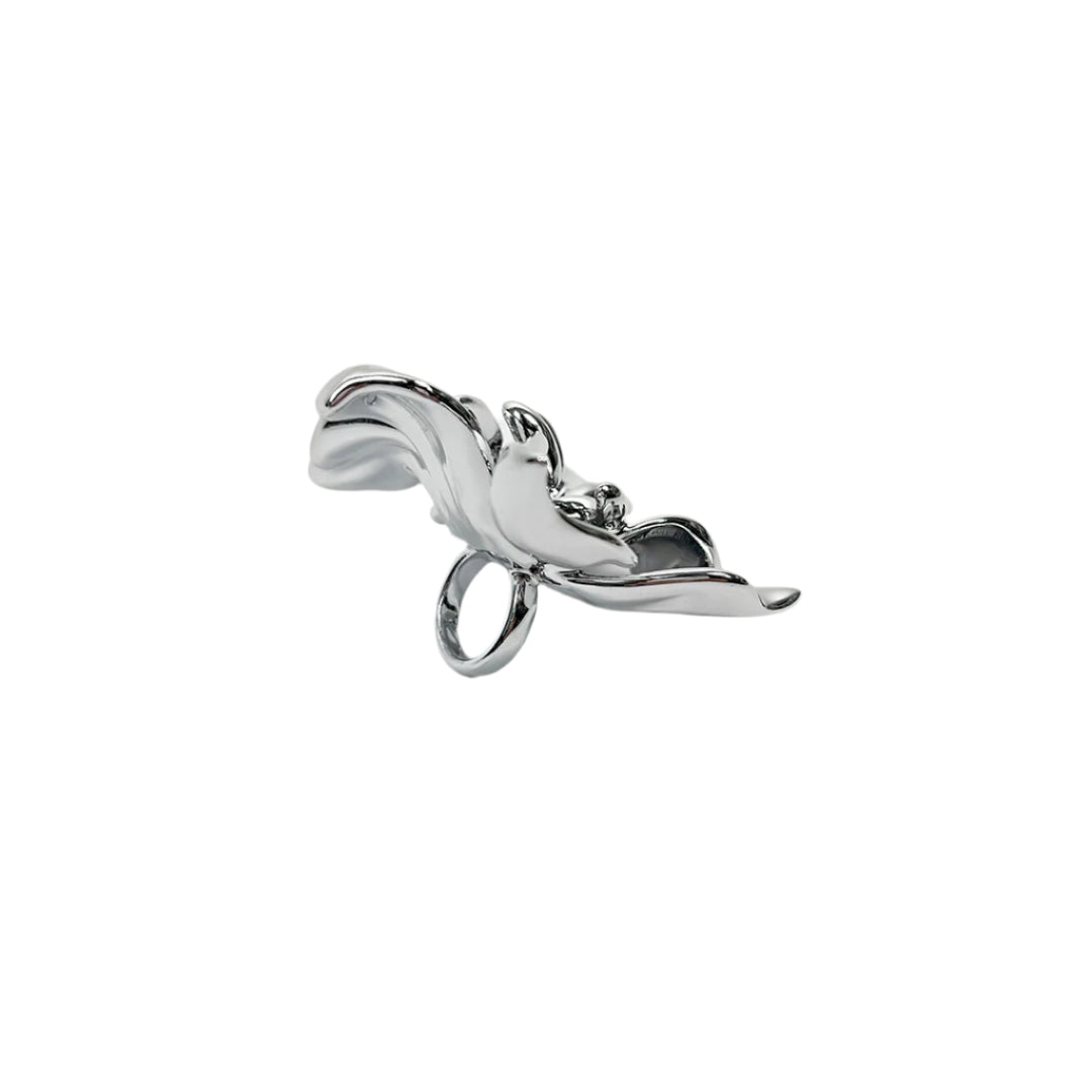 ring, gardenia, flower, silver, xtended identity, 3D printing