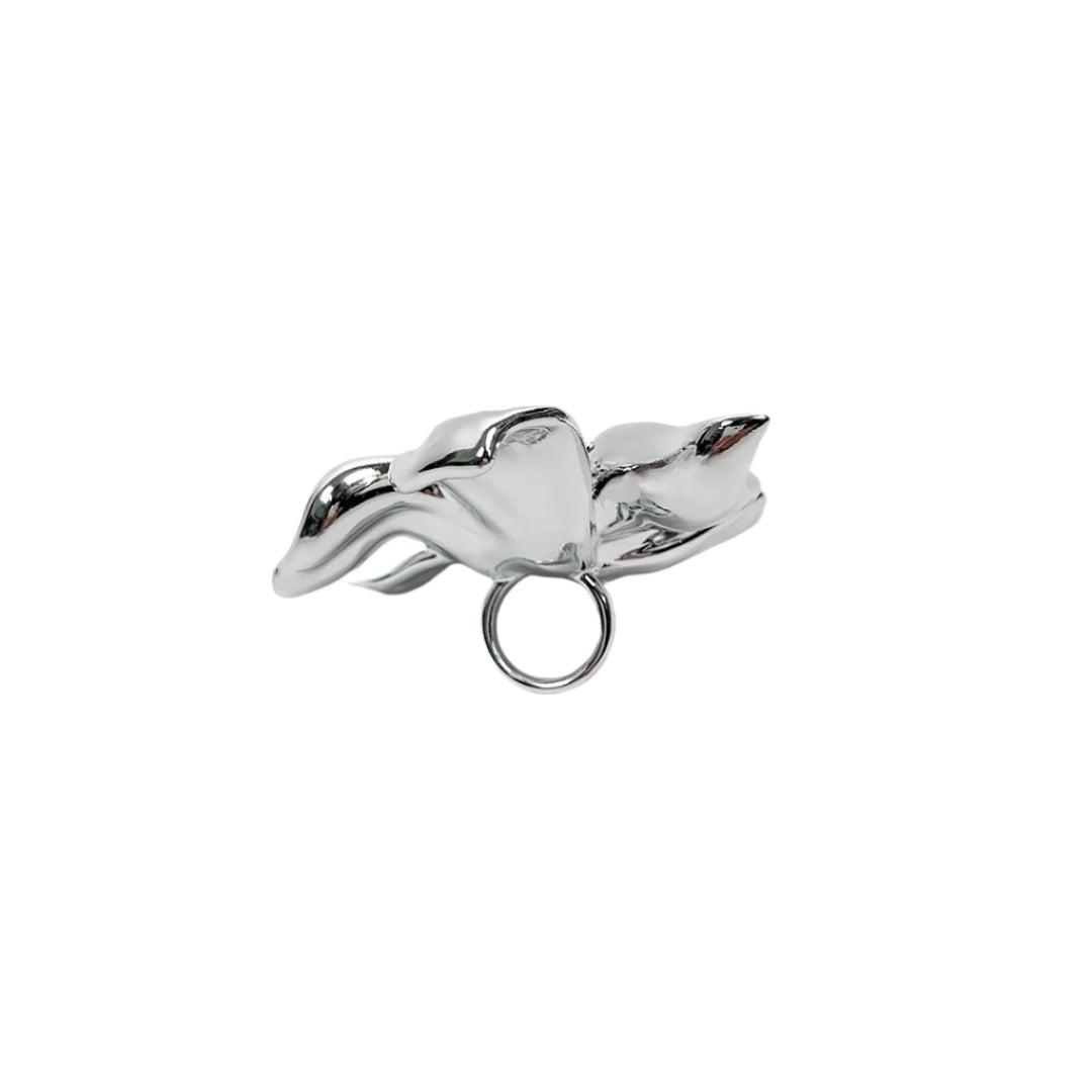 ring, gardenia, flower, silver, xtended identity, 3D printing