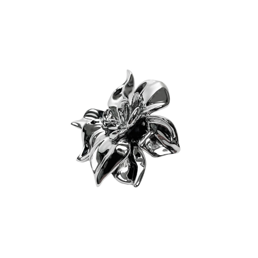 ring, gardenia, flower, silver, xtended identity, 3D printing